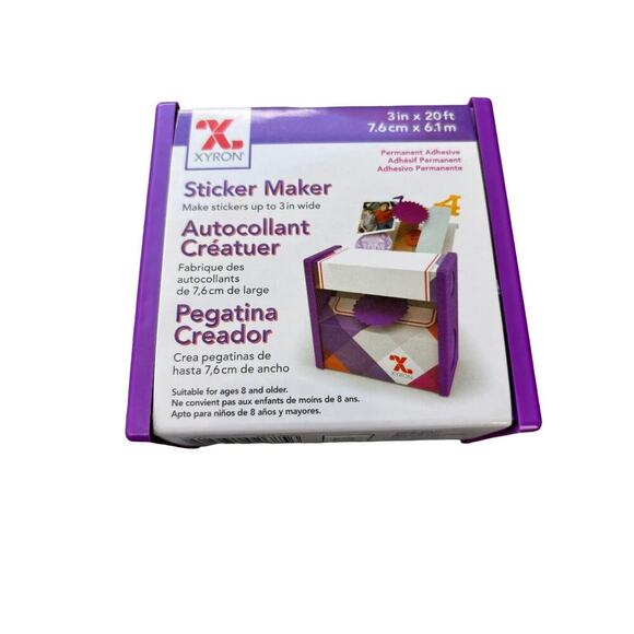 Xyron Disposable Sticker Maker 3" X 20 ft Permanent Adhesive - Picture 5 of 6